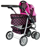 Wózek dla lalek Lean Toys 2 w 1 - z funkcją leżenia i siedzenia Szaro-różowy (5903802452969) - obraz 3