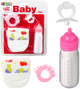 Zestaw akcesoriów dla lalek Lean Toys Smoczek + Butelka + Pielucha + Grzechotka (5905991055679) - obraz 2