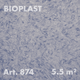 Рідкі шпалери Bioplast Арт. 874, 1кг, 5.5 м², целюлозне волокно, синій (небесно-блакитний) - зображення 1