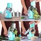 Овощерезка Tabletop Drum Grater Kitchen Master 3 насадки, ручна, голуба - зображення 6