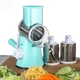 Овощерезка Tabletop Drum Grater Kitchen Master 3 насадки, ручна, голуба - зображення 7