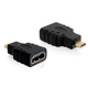 Переходник HDMI F to micro HDMI M Black (B00289) - изображение 2