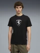 Футболка хлопковая длинная мужская Puma Ferrari Sportswear Lifestyle 63278501 XL Black с принтом (4069157735360) - изображение 1