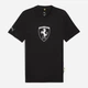 Футболка хлопковая длинная мужская Puma Ferrari Sportswear Lifestyle 63278501 XL Black с принтом (4069157735360) - изображение 4