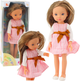 Lalka Lean Toys w różowej sukience z kokardą 32 cm (5905991055594) - obraz 2