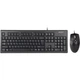Комплект (клавиатура + мышь) A4Tech KR-8372 Black - изображение 1