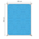 Koc plażowy Springos dwuwarstwowy 200 x 150 cm niebieski (5907719435503) - obraz 9