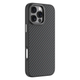 Чехол-накладка Comma для Apple iPhone 16 Pro | Kevlar Series Magsafe Silicone Case (black) - изображение 1