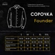Рубашка Pobedov Founder черная размер 2XL - изображение 8