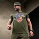 Потоотводная футболка Паливо с принтом на груди олива размер L - изображение 4