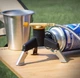 Портативная туристическая плита Camping Mini Газовая горелка под резьбовой и цанговый баллон с переходником-подставкой - изображение 6