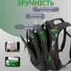Шкільний рюкзак Sky Name (Winner) для хлопчиків, на 3 відділення, ортопедична спинка, чорний з зеленим SkyName - зображення 3