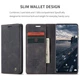 Чехол-книжка CaseMe из нубука для Samsung S22 Plus Чёрный - изображение 10