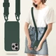 Чехол с ремешком Wave Premium Strap Crossbody Silicone Case для Apple iPhone 13 14 Pine Green - изображение 6