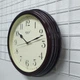 Настінний годинник Rikon 3851 Brown Line Ivory - изображение 2