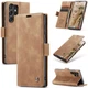 Чехол-книжка CaseMe из нубука для Samsung S23 Ultra Светло-коричневый - изображение 5