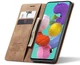 Чехол-книжка CaseMe из нубука для Samsung A51 Светло-коричневый - изображение 8