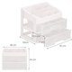 Organizer na kosmetyki Springos HA1090 mleczny 34 x 30 x 25 cm (5907719433905) - obraz 9