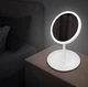 Косметическое зеркало с LED подсветкой С яркой лед подсветкой, встроенным аккумулятором, белое - изображение 4