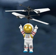 Акумуляторный летающий астронавт с подсветкой - изображение 1