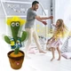 Танцующий кактус на батарейках 120 песен с подсветкой Dancing Cactus Зеленый - изображение 10