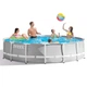 Басейн каркасний 21в1 INTEX 26720, 427 х 107 см + машина для створення бульбашок - изображение 4