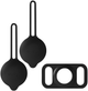 Чохол-брелок Allity ASA-300 для Apple AirTag 3шт. Black (5906667550962) - зображення 1
