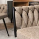 Стілець плетений MEBEL ELITE EMPOLI Бежевий / тканина ME.EMPOLI/BZ/T/K - зображення 6