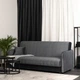 Диван розкладний MEBEL ELITE PORTO 198 см Сірий / велюр PPHUE.PIEER/PAROS6/WER - зображення 2