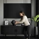 Тумба под телевизор MEBEL ELITE TRISH 120 см Черный ME.TRISH/CZ/RTV120 - изображение 4