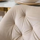 Стілець оксамитовий MEBEL ELITE RAYA, кремовий / золотий ME.RAYA/KR/ZL/V/K - зображення 6