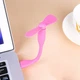 Гибкий USB вентилятор для повербанков и ноутбуков, портативный, Розовый - изображение 4