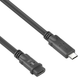 Kabel PureLink Premium USB4 Gen2 Micro Coax USB-C Male / Female Extension Cable 3 m Black (PI6630-030) - obraz 2