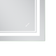 Зеркало Mixxus Premium QUADRO MR20-50x80-Reverse с Led Touch, Anti-fog, диммером, регулятором яркости (MP6620) - изображение 4