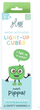 Kostki sensoryczne świecące w wodzie Glo Pals Light Up Cubes Pippa Zielone (0850016823144) - obraz 1