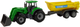 Traktor LEAN Toys Pojazd rolniczy z przyczepką D Zielony 14826 (5905515352918) - obraz 3