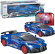 Zabawka LEAN Toys Auto sportowe z czujnikiem przeszkód i kulą LED obrotem 360° ze światłami i dźwiękiem Niebieskie 24771 (5905991058212) - obraz 2