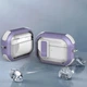 Футляр протиударний Locking Button для навушників Airpods Pro 3 Light Purple - зображення 4