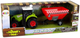 Zabawka LEAN Toys Farma Traktor z odpinaną przyczepą na zboże z dźwiękiem Zielony 15217 (5905515356022) - obraz 1