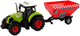 Zabawka LEAN Toys Farma Traktor z odpinaną przyczepą na zboże z dźwiękiem Zielony 15217 (5905515356022) - obraz 3