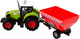 Zabawka LEAN Toys Farma Traktor z odpinaną przyczepą na zboże z dźwiękiem Zielony 15217 (5905515356022) - obraz 5