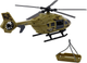 Zabawka LEAN Toys Helikopter wojskowy militarny z hakiem i noszami oraz ze światłami i dźwiękami 1:14 21467 (5905991038634) - obraz 4