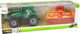Zabawka LEAN Toys Traktor z kultywatorem z napędem Zielono-pomarańczowy 14842 (5905515353076) - obraz 1