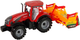 Zabawka LEAN Toys Traktor z kultywatorem z napędem frykcyjnym Czerwony 14841 (5905515353069) - obraz 3