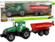 Zabawka LEAN Toys Traktor z przyczepą z napędem frykcyjnym Zielono-czerwony 14834 (5905515352994) - obraz 2