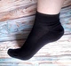 Летние термоноски Merino Wool. Носки из шерсти мериноса и шелка. Размер 25(37-39). Низкие, с сеточкой. Черные - изображение 3