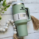 Термос термокружка Stanley Quencher H2.0 Tumbler из нержавеющей стали Олива 1,18 л KT6007801 - изображение 5