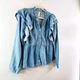 Сорочка жіноча ZARA Ruffle Trimmed Long Sleeve Button Down Denim Chambray Blue Medium M Блакитна (6929\005\406) - зображення 6