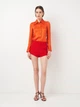 Шорты женские Zara 2570/546 XS Красные (02570054600016) - изображение 3