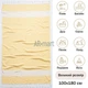 Большое пляжное полотенце Elmas Yellow 100% хлопок 100х180 см покрывало коврик для шезлонга желтое - изображение 6